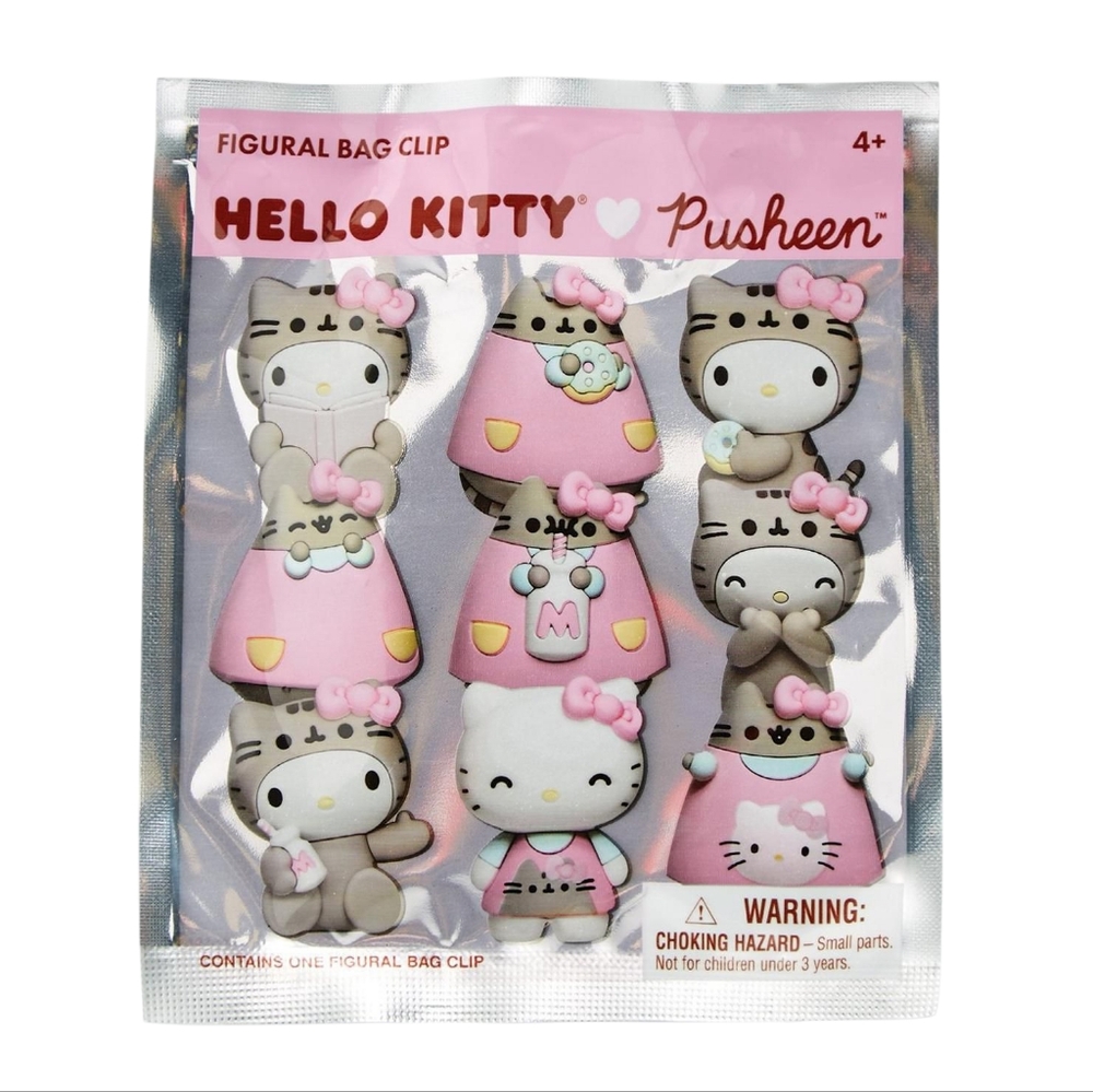 Hello Kitty X Pusheen Mystery Bag Clip